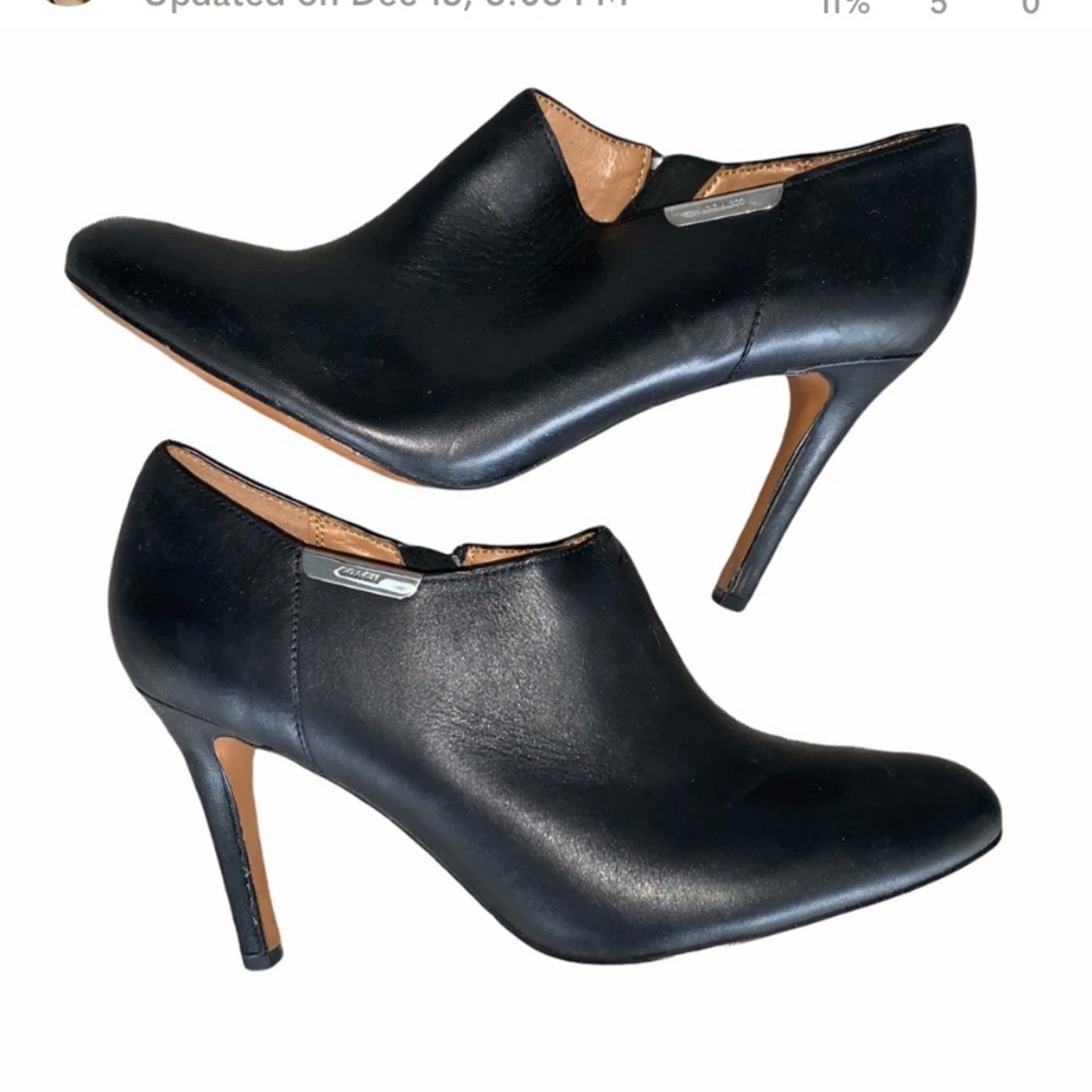Coach New York SENECA Black Stiletto Booties